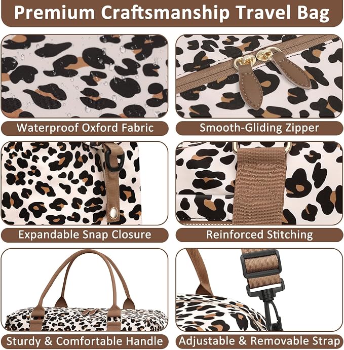 Travel Duffle Bag for Women, Weekender Bags, Hospital Bag for Labor Delivery - Image 5