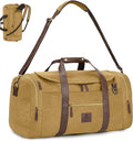 60L Duffle Bag for Men, Nomad Waxed Canvas Travel Duffel Bag Vintage Genuine by DensataTravelBag
