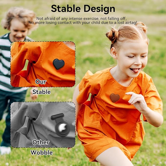 DDJ for AirTag Holder for Kids, Hidden Silicone Case for Apple AirTag GPS - Image 3