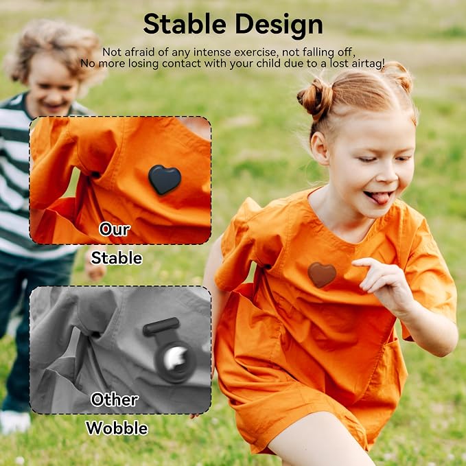 DDJ for AirTag Holder for Kids, Hidden Silicone Case for AirTag GPS Tracker for - Image 3