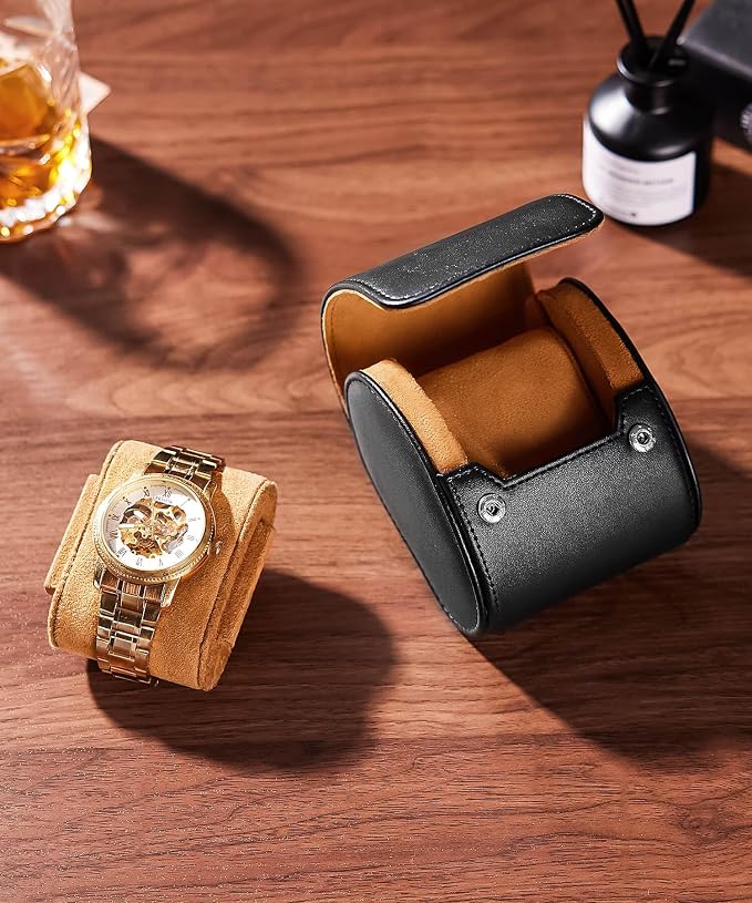 Homde Travel Watch Box Leather: Traveling Case - Image 2