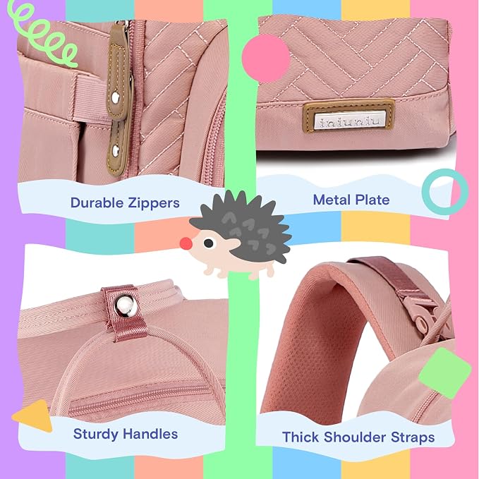 iniuniu Diaper Bag Backpack, 4 in 1 kit Large Unisex Baby Bags - Image 5