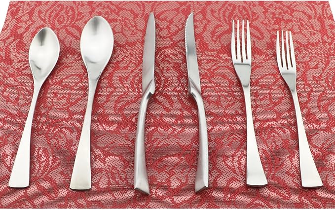 6-Piece Flatware Set, Extra Thick Heavy Duty by Uniturcky