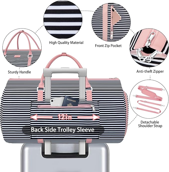 Convertible Garment Duffel Bag for Travel - Image 4