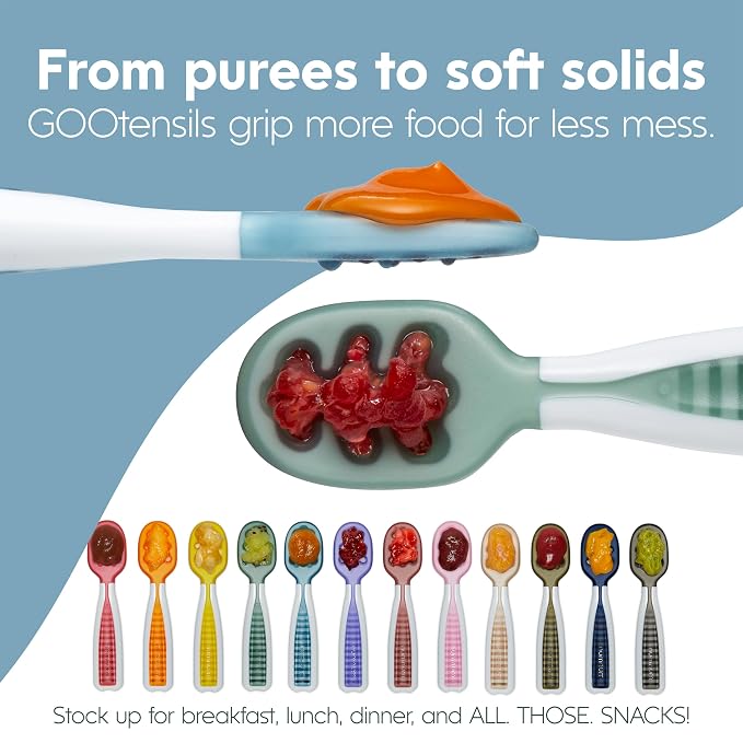 NumNum Baby Spoons Set, Silicone Pre-Spoon GOOtensils - Image 6