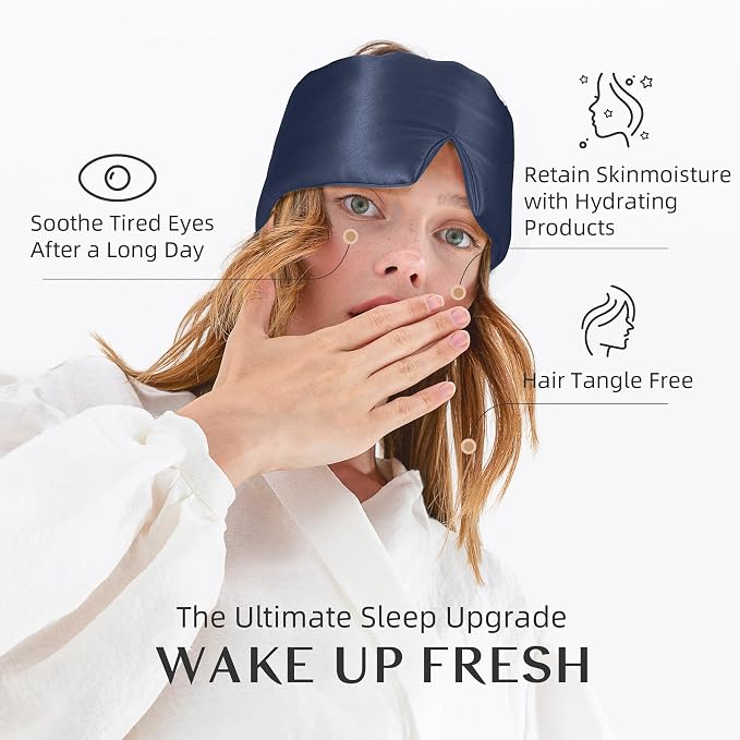 Silk Sleep Mask for Women and Men, Side Sleeper, 22 Momme Pure Mulberry Silk - Image 5