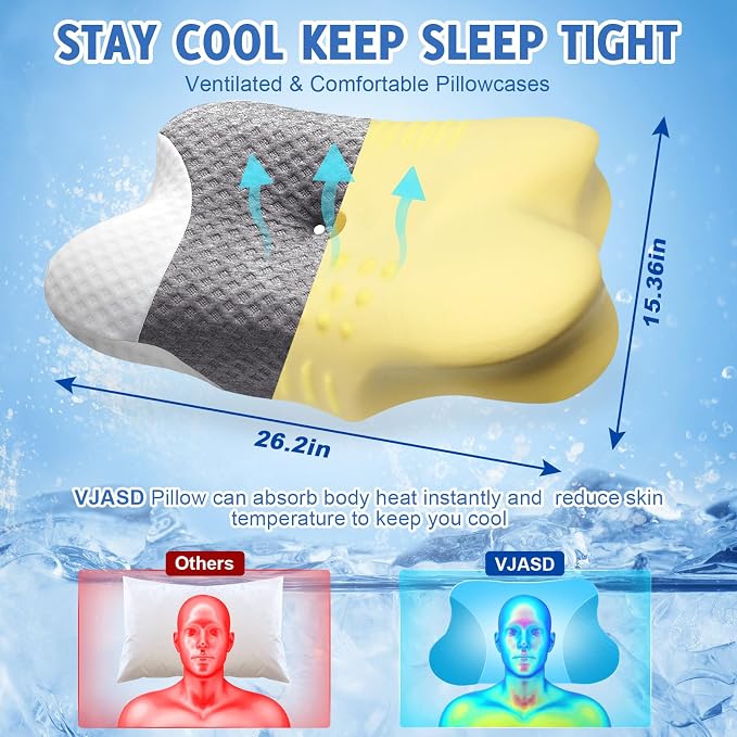 Cervical Neck Pillows for Side Sleeper - Image 2