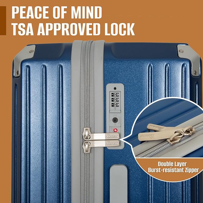 Romswi 3-Piece Carry-On Luggage Set - Image 6