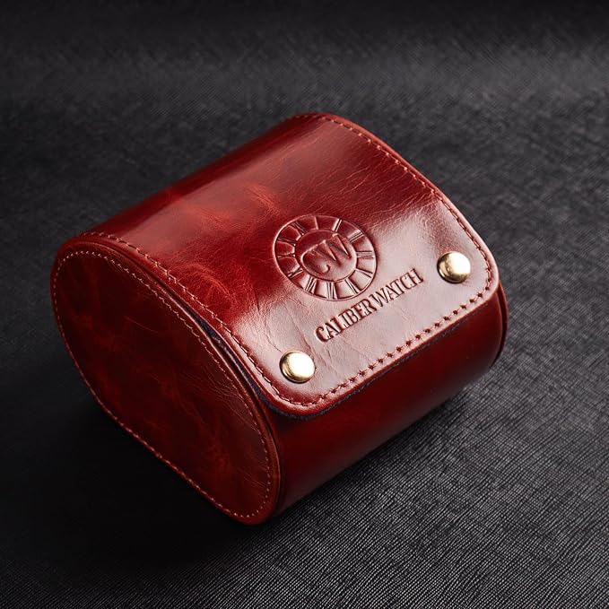 Genuine Napa Leather Watch Roll Travel Case - Image 3
