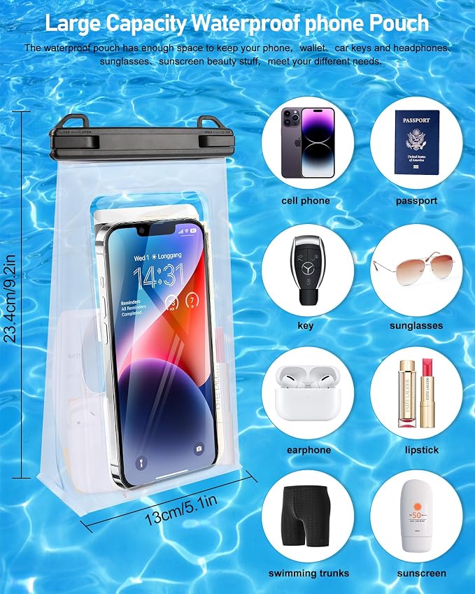 Large Waterproof Phone Pouch Universal Phone Waterproof Case - Image 2