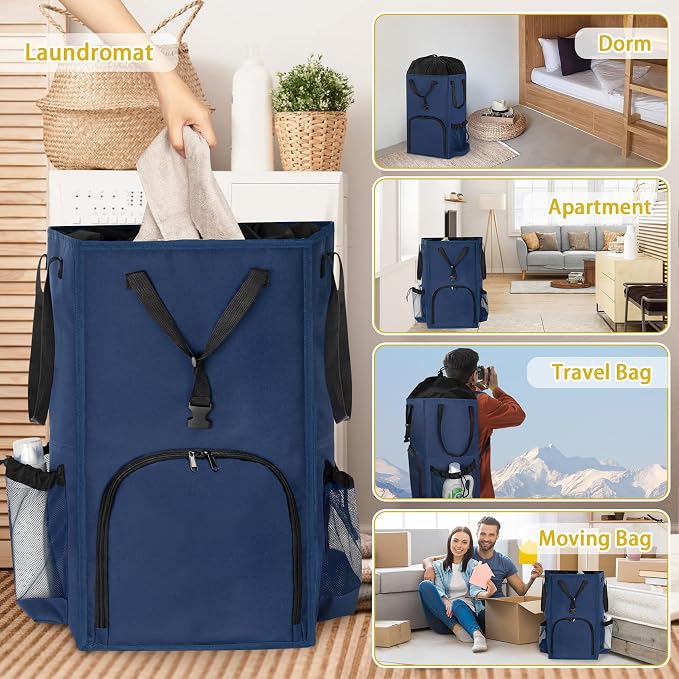 Laundry Bag Backpack Extra Large, 110L Laundry Backpack Heavy Duty - Image 6