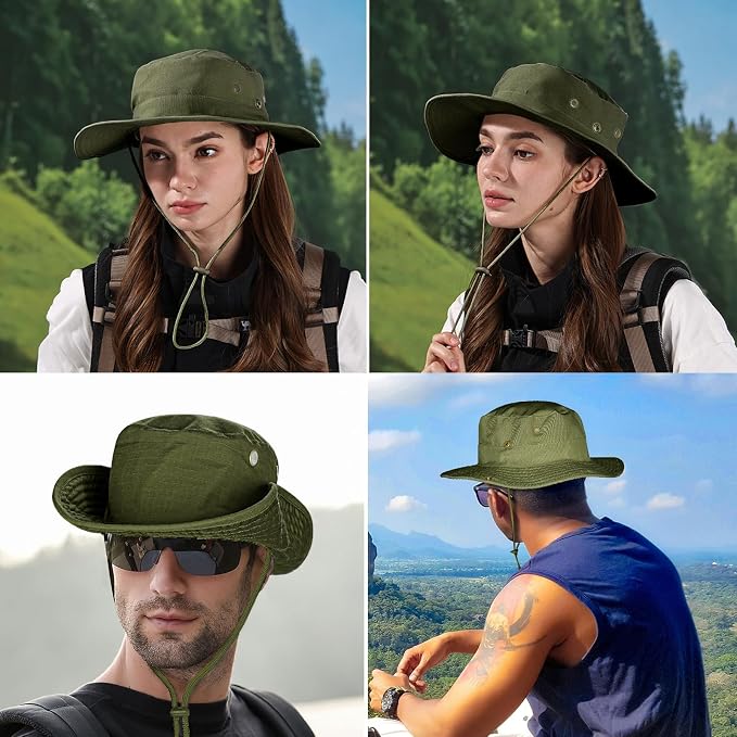 Sun Hats for Men Women Boonie Hat Foldable Fishing Hat UPF 50+ Bucket Hat for - Image 6