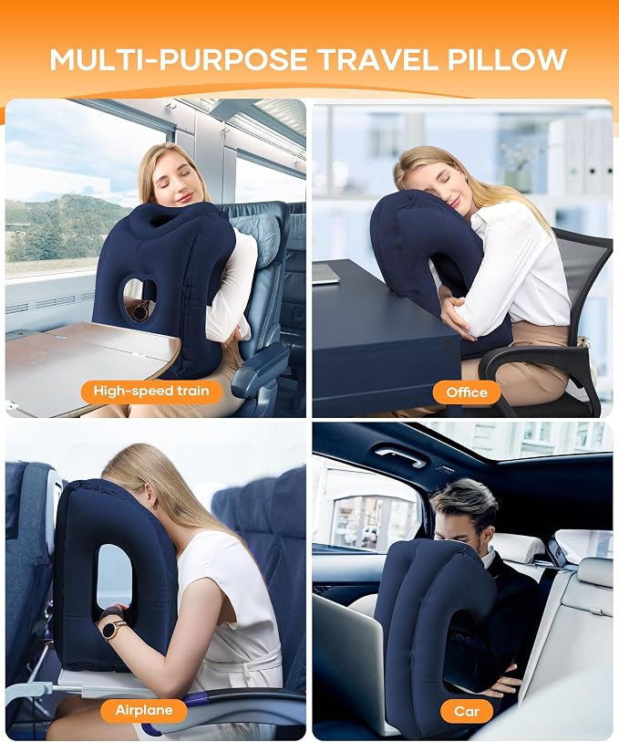 Sunany Travel Pillow, Upgraded Plane Pillow - Image 7