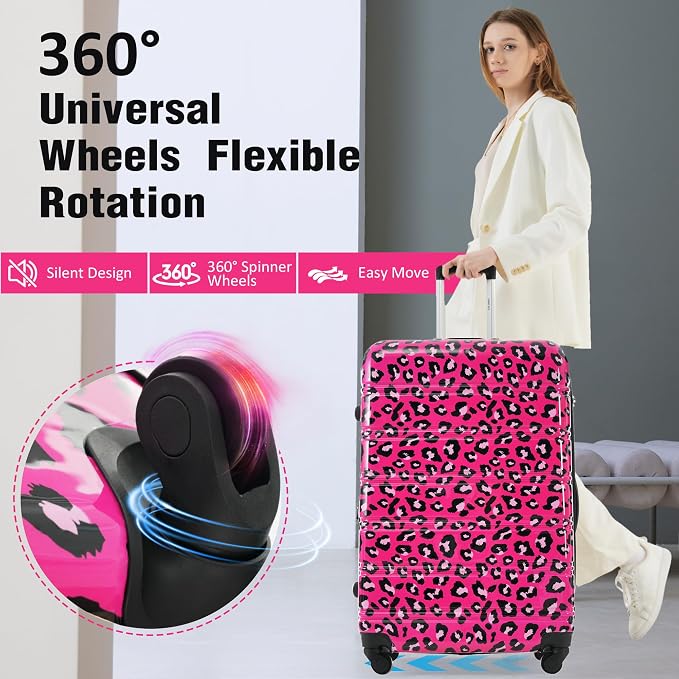 Merax Luggage Sets 3 Piece, Hardside Expandable Suitcase Set - Image 4