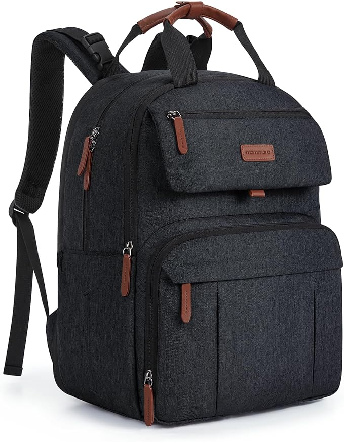 mommore Diaper Bag Backpack, Large Diaper Bag Expandable by mommore