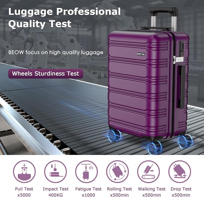 BEOW 3 Piece Luggage Sets For Women - Image 9