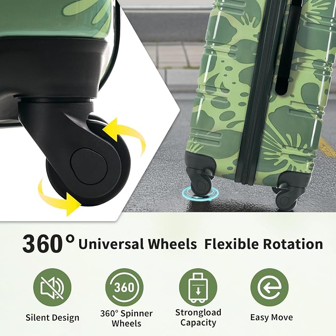 Merax Luggage Sets 3 Piece, Hardside Suitcase Set - Image 6