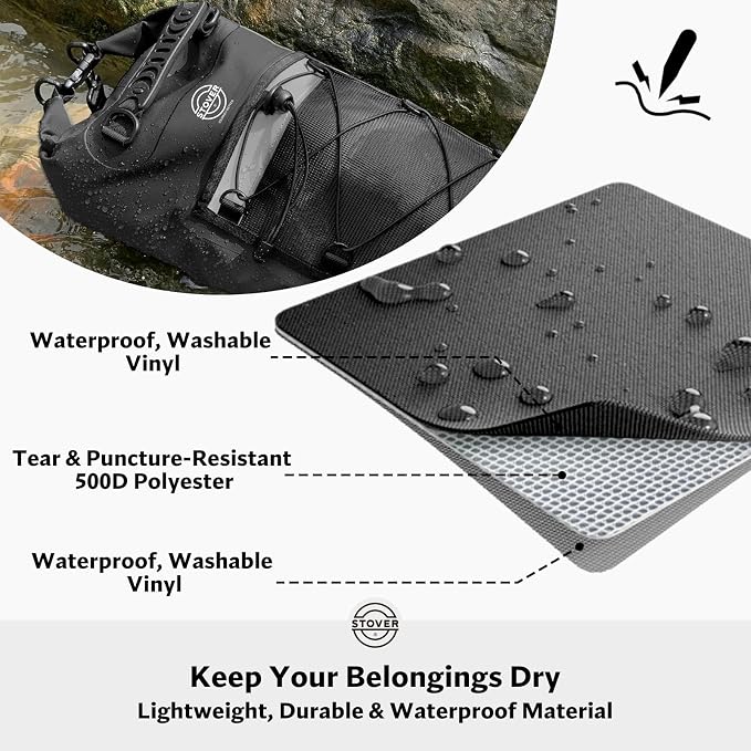 STOVER 5/10/25/30/40/55L Waterproof Backpack- Floating Dry Bag - Image 2