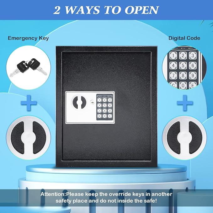KYODOLED Electronic 60-Key Cabinet Wall-Mounted Digital Key Safe, Key Lock Box - Image 5