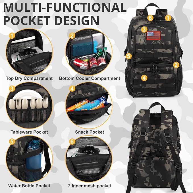 Tactical Double Deck Cooler Backpack - Image 4