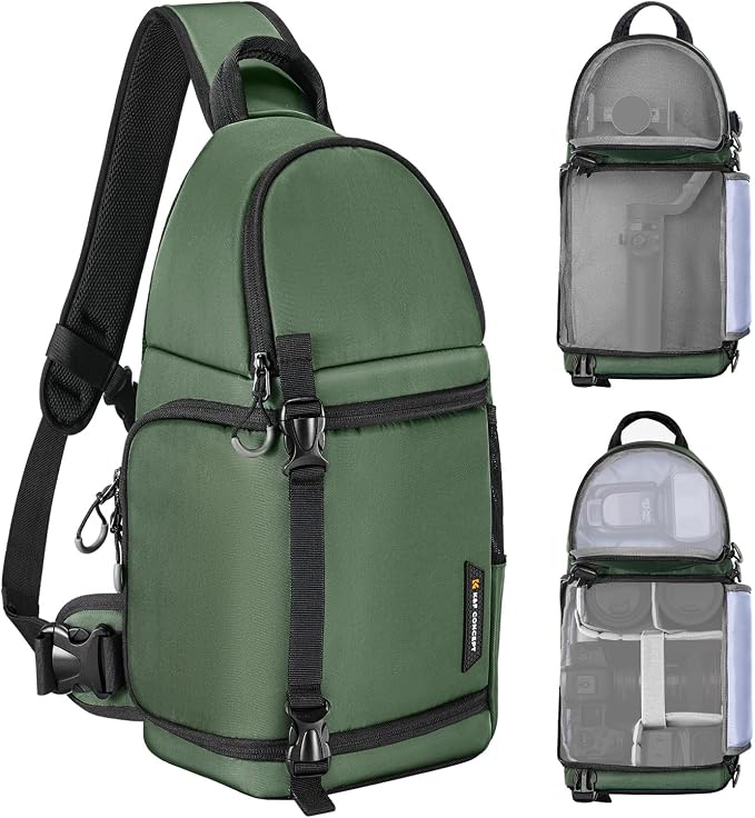 K&F CONCEPT Camera Sling Bag Crossbody Bag Camera Shoulder Backpack by KFCONCEPT