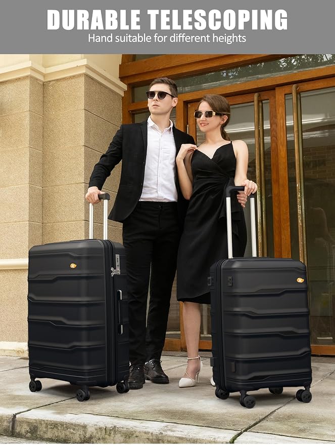 28 Inch Luggage with Spinner Wheels, Large Hard Shell Suitcase, Lightweight PP - Image 3