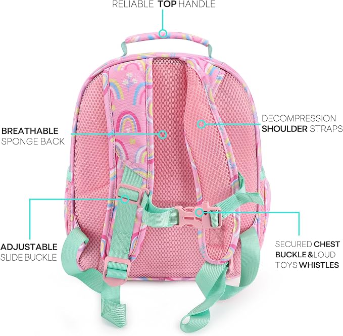 mibasies Toddler Backpack for Girls 2-4: Cute Kids Backpacks for Girls - Image 3