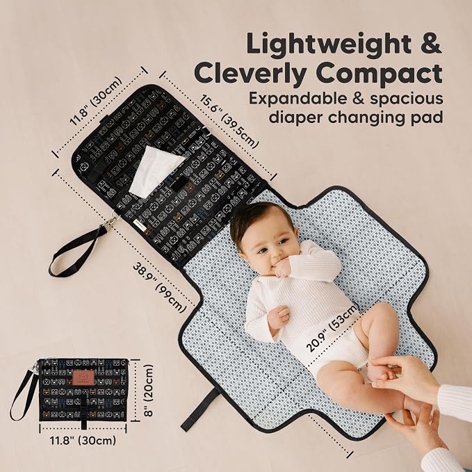 KeaBabies Portable Diaper Changing Pad - Image 3