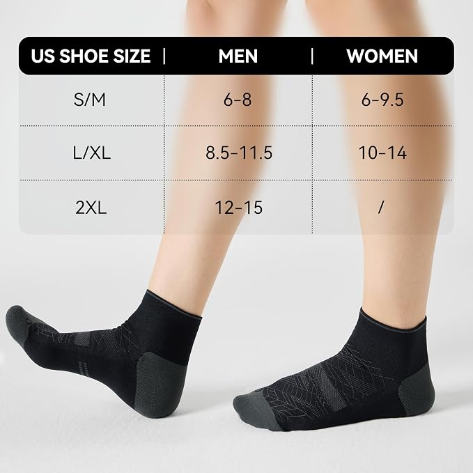 CS CELERSPORT 2/5 Pairs Ankle Compression Socks - Image 2