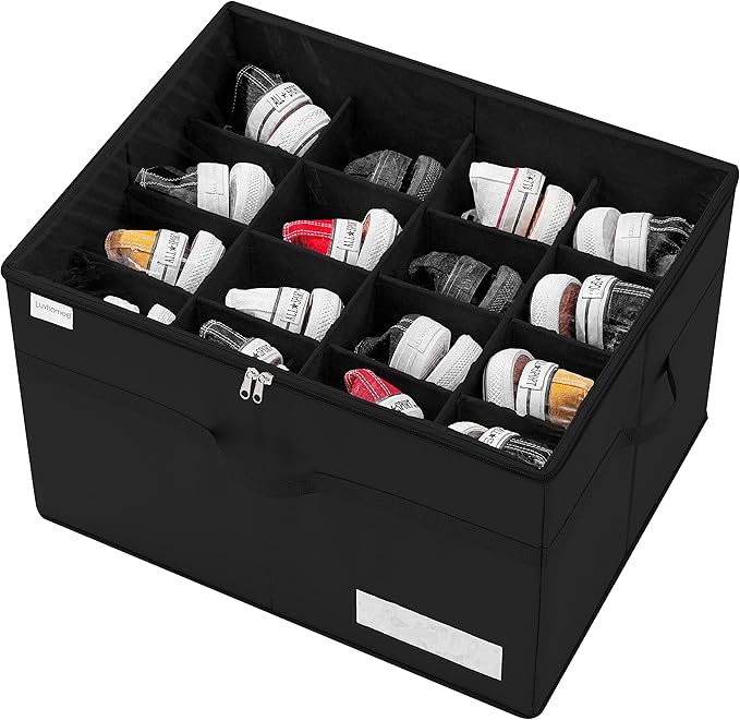 Luvhomee Shoe Storage Organizer, Fits 16 Pairs, Large Shoe Organizer Box by Luvhomee