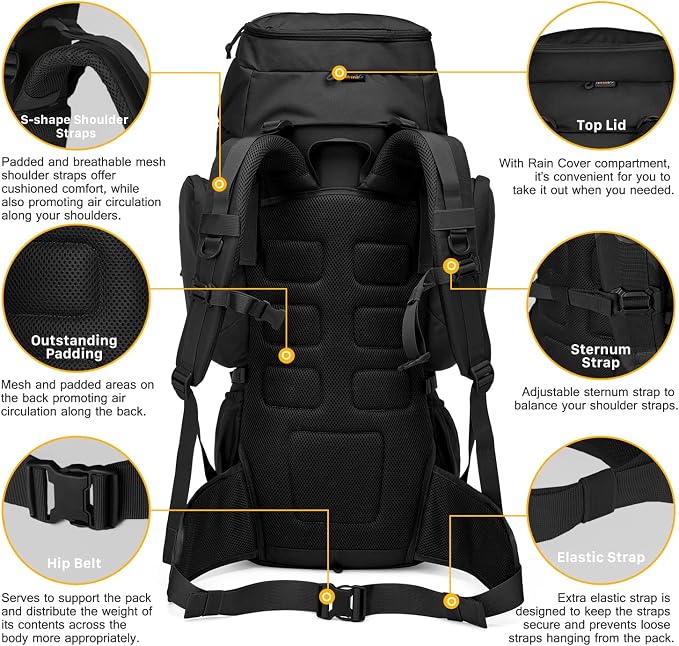 Mardingtop 60L Military Internal Frame Backpack - Image 5
