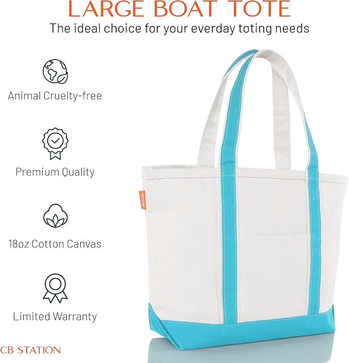 CB STATION Medium Classic Canvas Tote Bag - Image 2