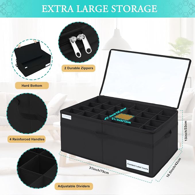 Luvhomee Shoe Storage Organizer, Fits 24 Pairs, Large Shoe Organizer Box - Image 5