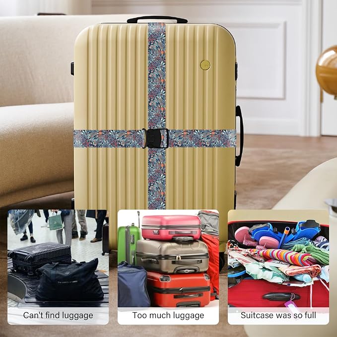 Luggage Straps for Suitcases, Travel Adjustable Belt - Image 6