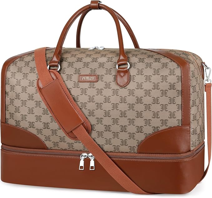Weekender Bag for Women, Travel Duffel Bag Carry On Overnight Bag by ITIEZY