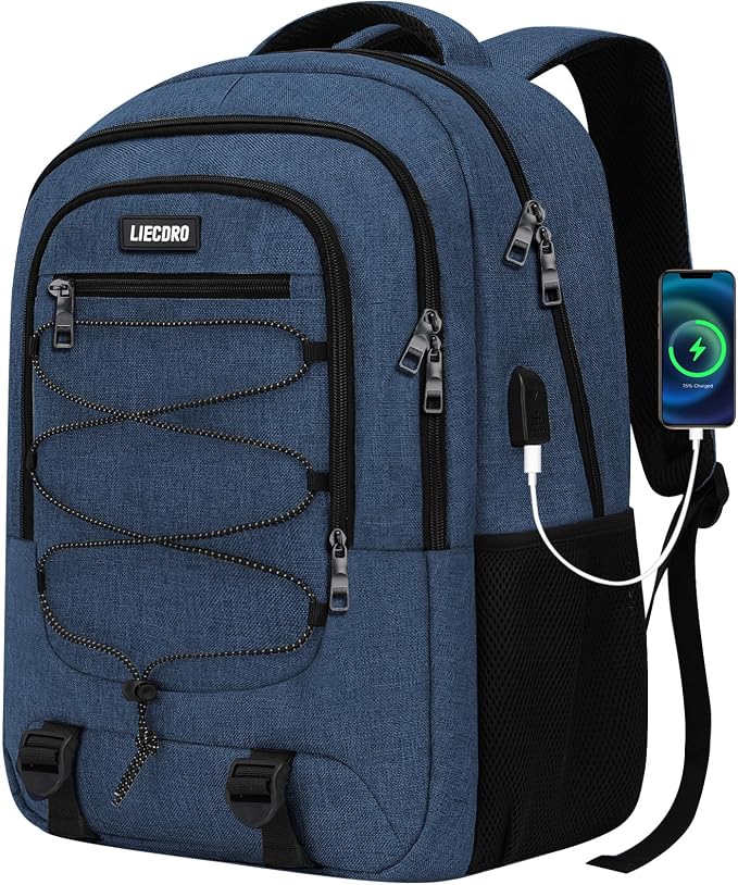 Blue Backpack for Men Women, Backpack for School, School Backpacks for Boys by Unknown