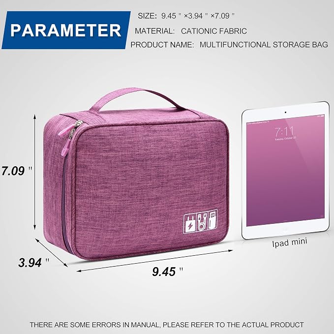 VOCUS Electronics Organizer Travel Cable Organizer Bag - Image 9