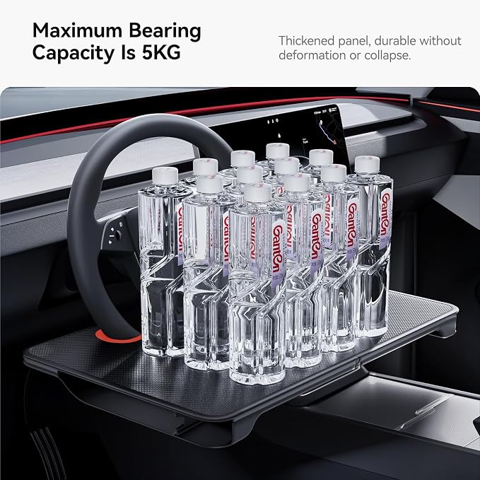YONZEE 2-in-1 Car Steering Wheel Desk Tray & Car Seat Gap Filler Organizer – - Image 8