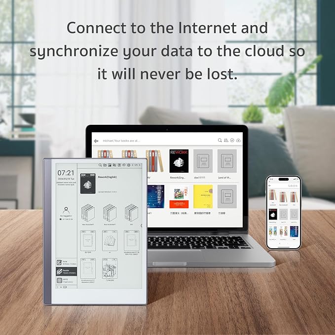 Android E-Ink ePaper Tablet, Paperwhite eBook Reader Digital Notebook - Image 6