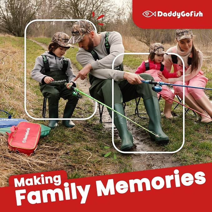 DaddyGoFish Kids Fishing Pole - Image 6