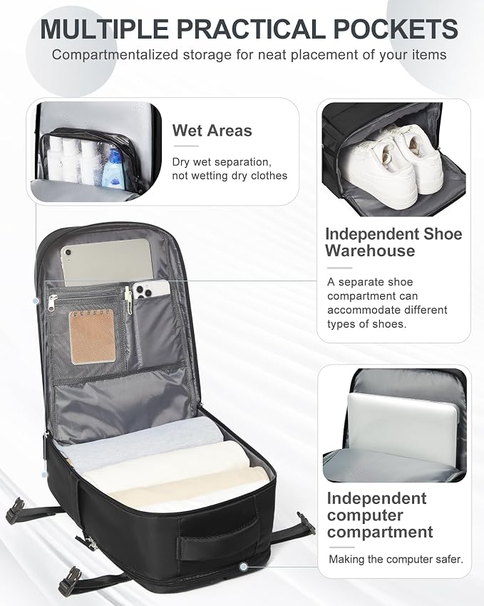 coowoz Travel Backpack Carry On - Image 4