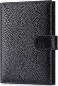 Passport Holder for Travel Women RFID Blocking Genuine Leather Passport Wallet by FREYAMIRA