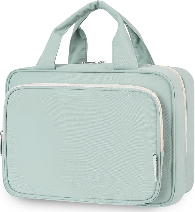 Travel Toiletry Bag for Women Large Hanging Makeup Bag Organizer Toiletries Bag by Narwey