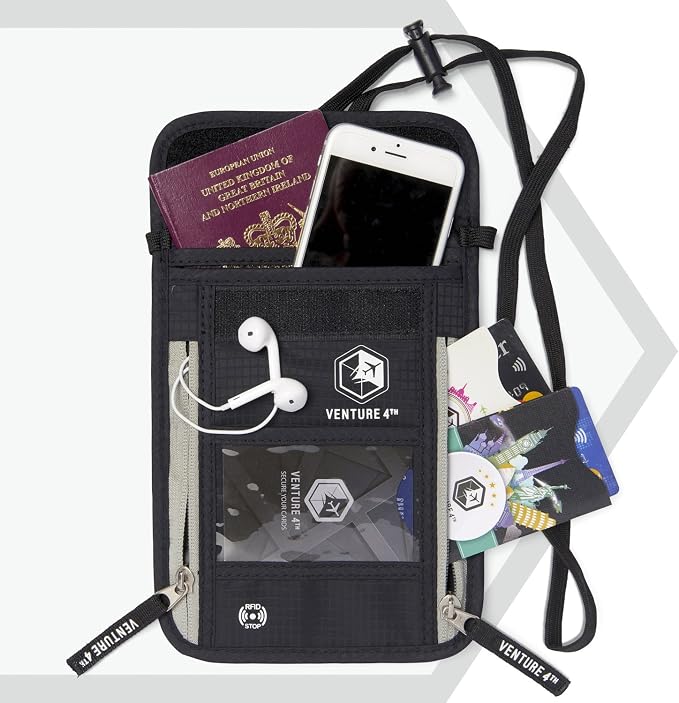VENTURE 4TH Passport Holder Neck Wallet - Image 3