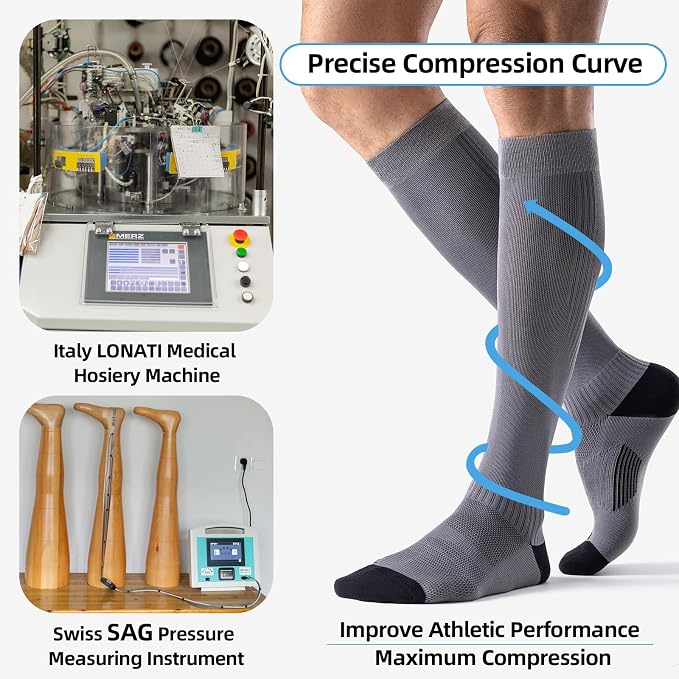 3 Pairs Compression Socks 15-20 mmHg - Image 2
