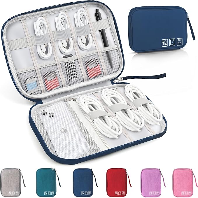 Travel Cable Organizer Bag, Electronics Organizer Tech Pouch by Unknown