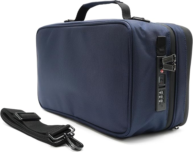 Large Storage Case with TSA Combination Lock Bag, Portable Carbon Lined - Image 4
