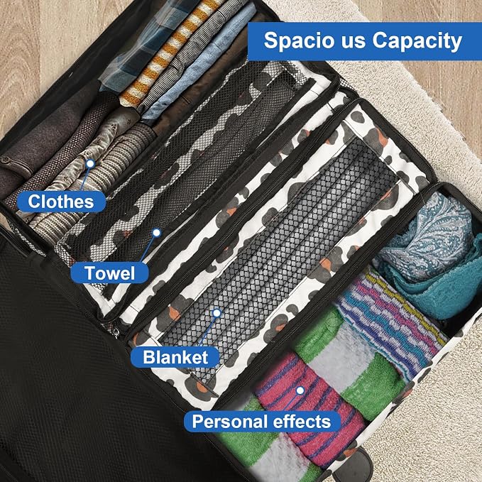 Suitcase Organizer, Travel Luggage Organizer Portable Hanging Travel Shelves - Image 5