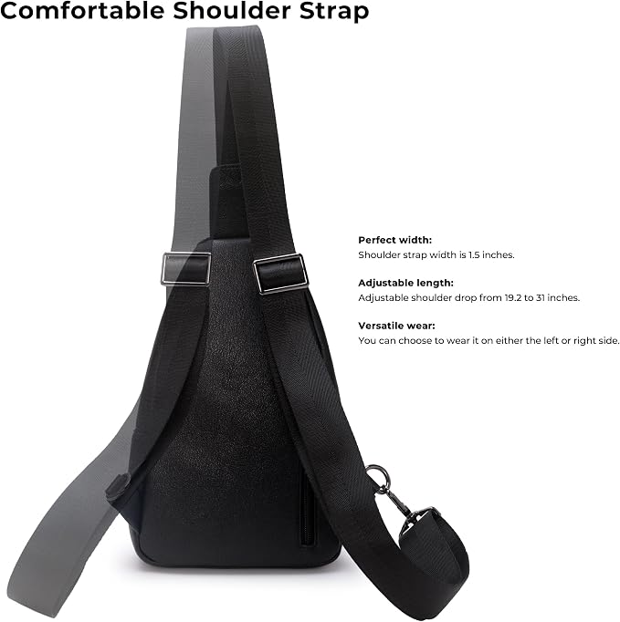Alldaily Large Sling Bag for Women Crossbody Purse Leather Fashionable Trendy - Image 4