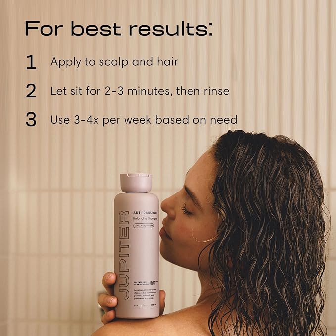 Jupiter Anti Dandruff Shampoo, for Women & Men, Physician-Formulated for Flaky - Image 5